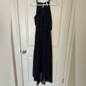 Halter black women dress